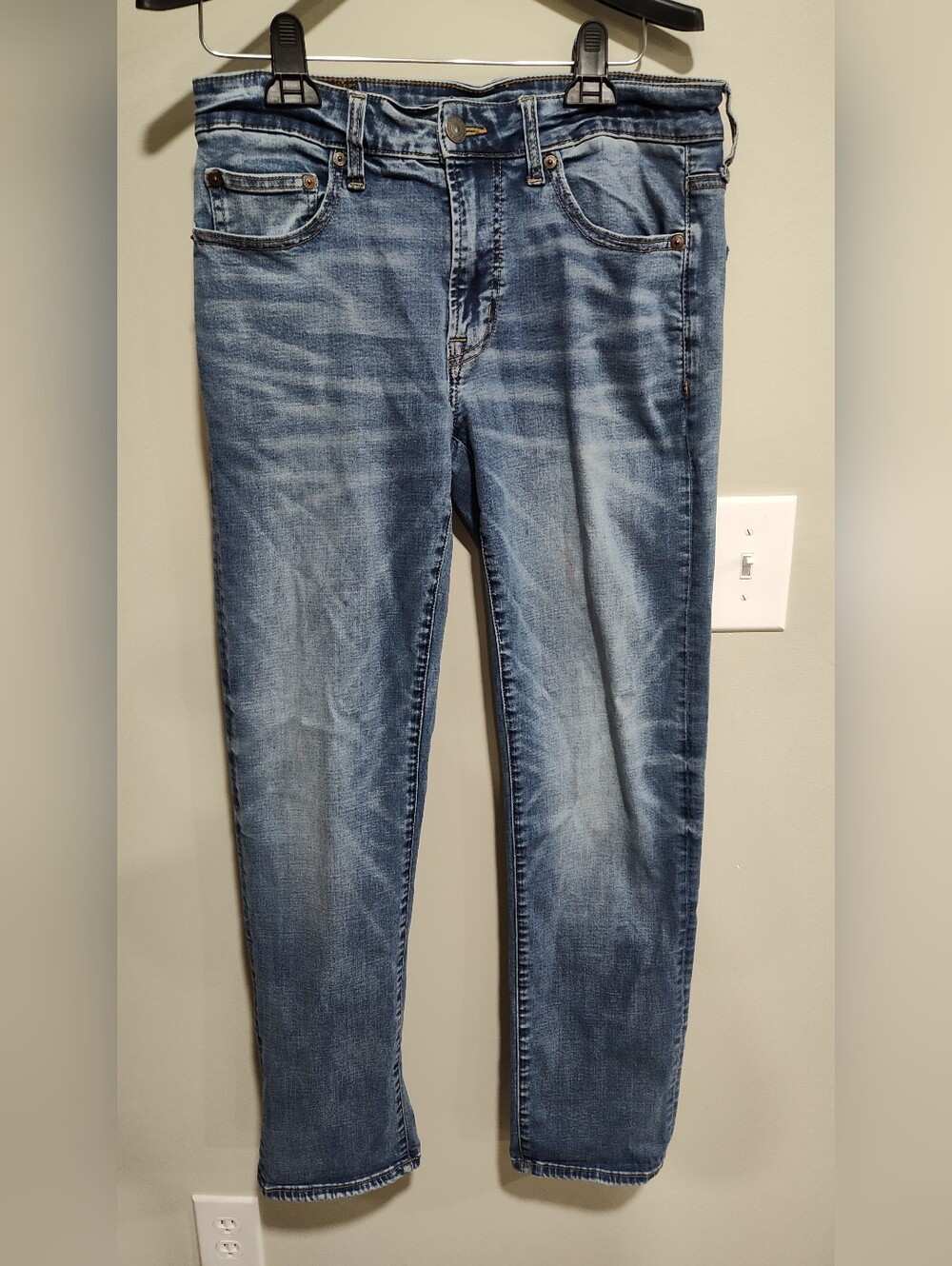 American Eagle Jeans Men's 31x32 Blue Original Straight Next Level Flex Denim